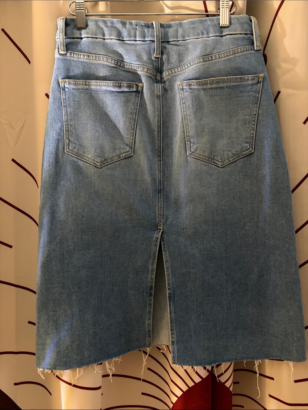 Frank & Eileen Donny Light Blue Denim Midi Skirt - Picture 2 of 6
